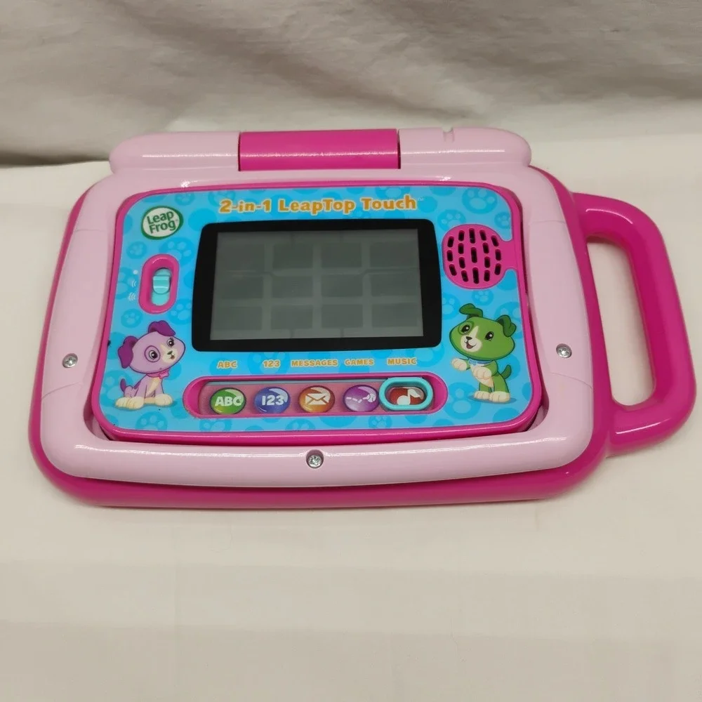 LeapFrog Pink 2 In 1 LeapTop Touch Laptop Computer Kids Interactive Educational